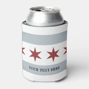 Vintage Chicago-Stadtflagge kann coolerer Dosenkühler