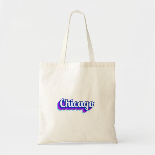 Vintage Chicago Tragetasche (Vorne)