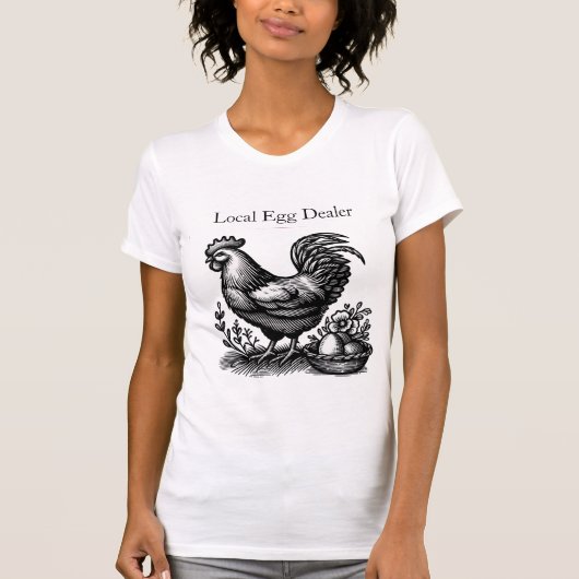 Vintage Chicken Farm T-Shirt (Vorderseite)