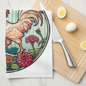 Vintage Chicken Geschirrtuch (Viertel Falte)