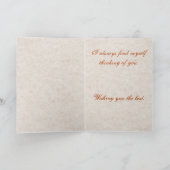 Vintage Chicken Grußkarte Karte (Innenseite)