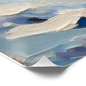 Vintage Chicken in Snowy Christmas Wonderland Poster (Ecke)