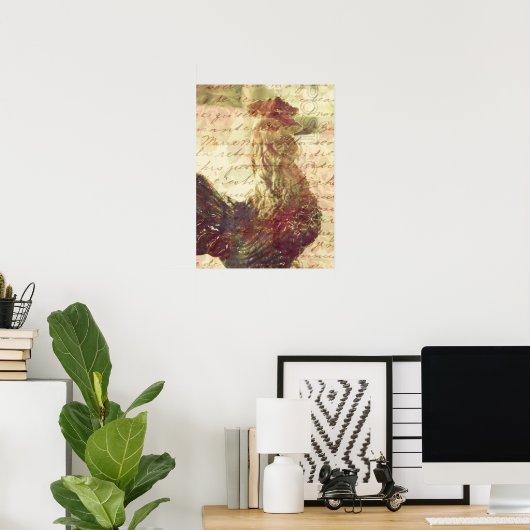 Vintage Chicken Poster (Heimbüro)