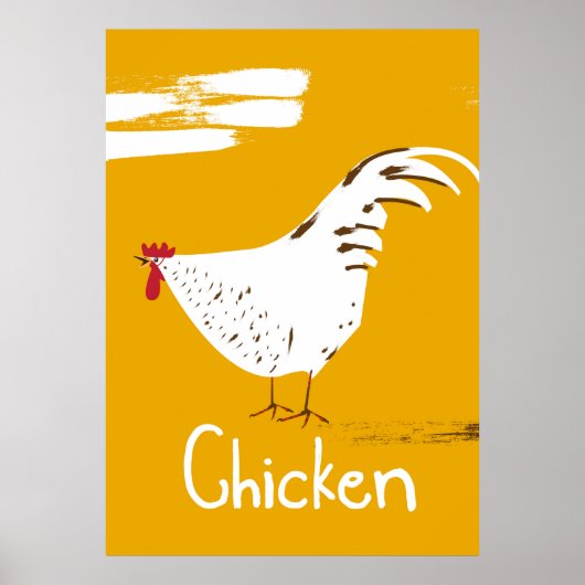Vintage Chicken Poster (Vorne)