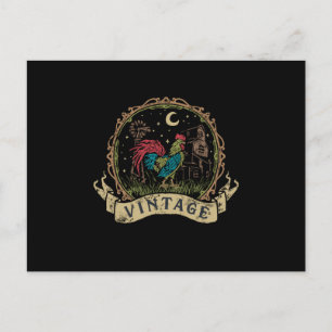 Vintage Chicken Postkarte