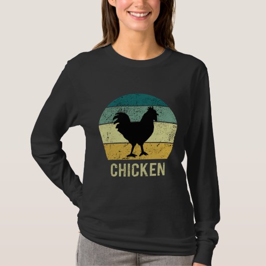Vintage Chicken Retro Fo T-Shirt (Vorderseite)