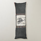 Vintage Chicken Seitenschläferkissen (Rückseite (Vertikal))