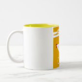 Vintage Chicken Zweifarbige Tasse (Links)