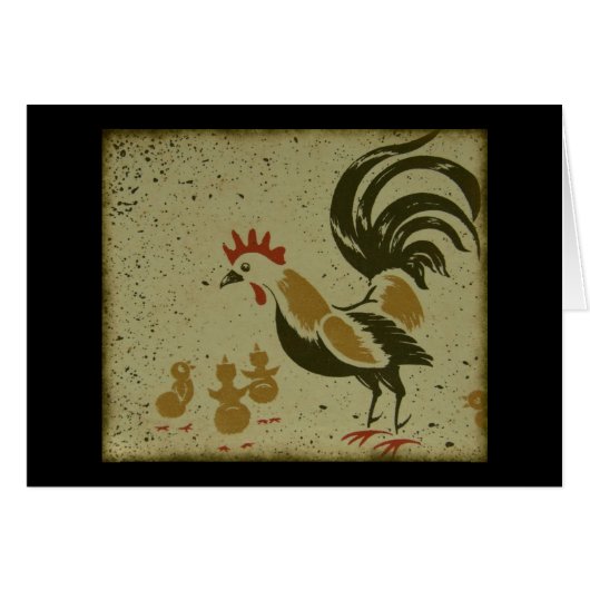 Vintage Chickens (Vorderseite (Horizontal))