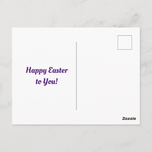 Vintage Chicks Ostern Postkarte (Rückseite)