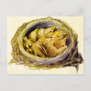 Vintage Chicks Postkarte