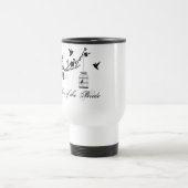 Vintage Chicvögel Birdcage Mutter der Braut Reisebecher (Mittel)