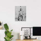 Vintage Chief Sitting Bull Native American Poster (Heimbüro)