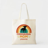 Vintage Chihuahua Dog Mama Sunset Personalisiert Tragetasche (Vorne)