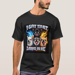 Vintage Chihuahua hat Hund in lustigen Jungen Mädc T-Shirt
