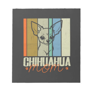 Vintage Chihuahua Mama Hunde Liebhaber Muttertag Notizblock