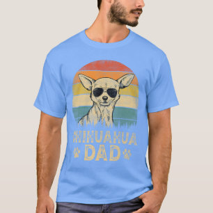 Vintage Chihuahua Papa Hunde Liebhaber Vatertag gi T-Shirt