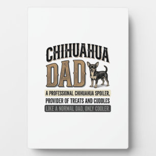 Vintage-Chihuahua-Vater-Hunde-Liebhaber-Shirt-Desi Fotoplatte