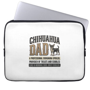 Vintage-Chihuahua-Vater-Hunde-Liebhaber-Shirt-Desi Laptopschutzhülle