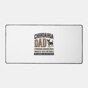 Vintage-Chihuahua-Vater-Hunde-Liebhaber-Shirt-Desi Schreibtischunterlage