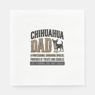 Vintage-Chihuahua-Vater-Hunde-Liebhaber-Shirt-Desi Serviette
