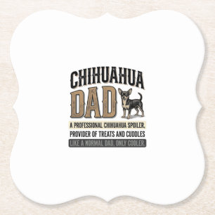 Vintage-Chihuahua-Vater-Hunde-Liebhaber-Shirt-Desi Untersetzer
