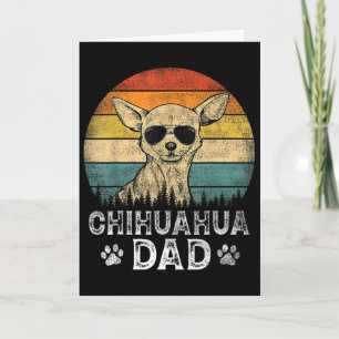 Vintage Chihuahua Vater Hunde Liebhaber Vatertag T Karte