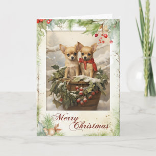 Vintage Chihuahua Weihnachten
