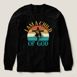 Vintage-Child-of-God-T-Shirt-Design Vektor Kunst Tri-Blend Shirt