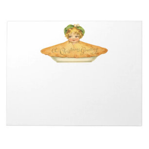 Vintage Child & Pie Notizblock