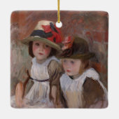 Vintage Childhood Charm Ceramic Ornament (Rückseite)