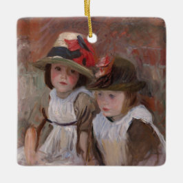 Vintage Childhood Charm Ceramic Ornament