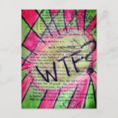 Vintage Childrens Book Mixed Media Collage Postkarte (Vorderseite)