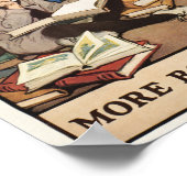 Vintage Children's Book Week Library Illustration Poster (Ecke)