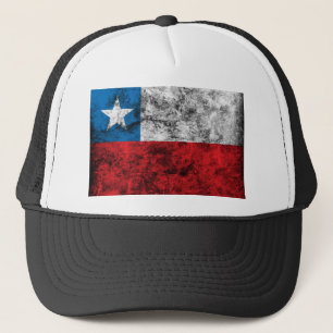 Vintage Chile-Flagge Truckerkappe