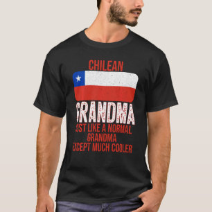 Vintage chilenische Oma Chile-Flagge für Muttertag T-Shirt