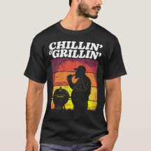 Vintage Chillin’ & Grillin’ Dark Distressed
