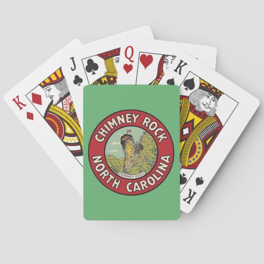 Vintage Chimney Rock NC Playing Cards Spielkarten (Rückseite)