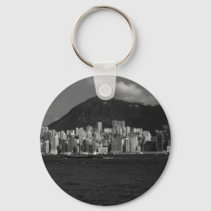 Vintage China Bucht Hongkong Wolkenkratzer Schlüsselanhänger