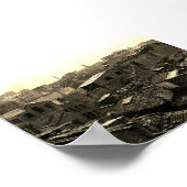 Vintage China Canton city Poster (Ecke)