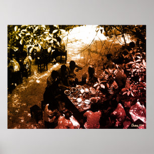 Vintage China Canton Restaurant Poster