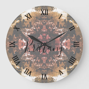 Vintage-China-Canton-Restaurantplakat Große Wanduhr