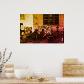 Vintage China Changsha book lending Poster (Küche)