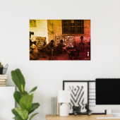 Vintage China Changsha book lending Poster (Heimbüro)