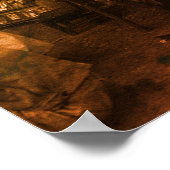 Vintage China Changsha book lending Poster (Ecke)