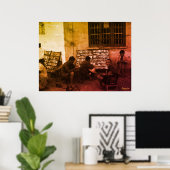 Vintage China Changsha book lending Poster (Heimbüro)