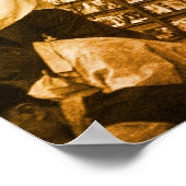 Vintage China Changsha book lending Poster (Ecke)