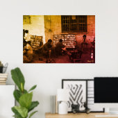 Vintage China Changsha book lending Poster (Heimbüro)