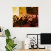 Vintage China Changsha book lending Poster (Heimbüro)