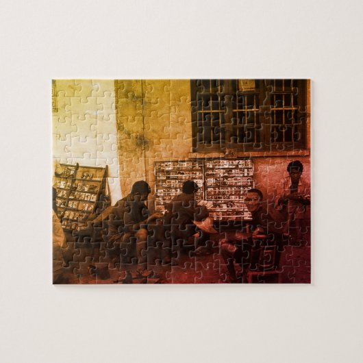 Vintage China Changsha book lending Puzzle (Horizontal)